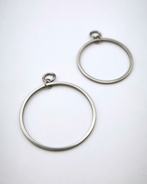 Modules libres CYCLES pour boucles d'oreilles modulaires en acier inoxadable
