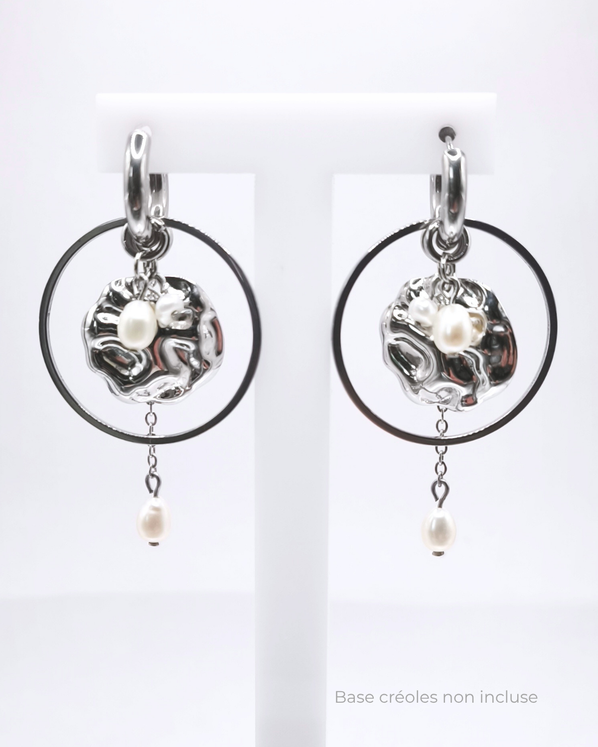Boucles d'oreilles modulaires • Gouttes de mercure