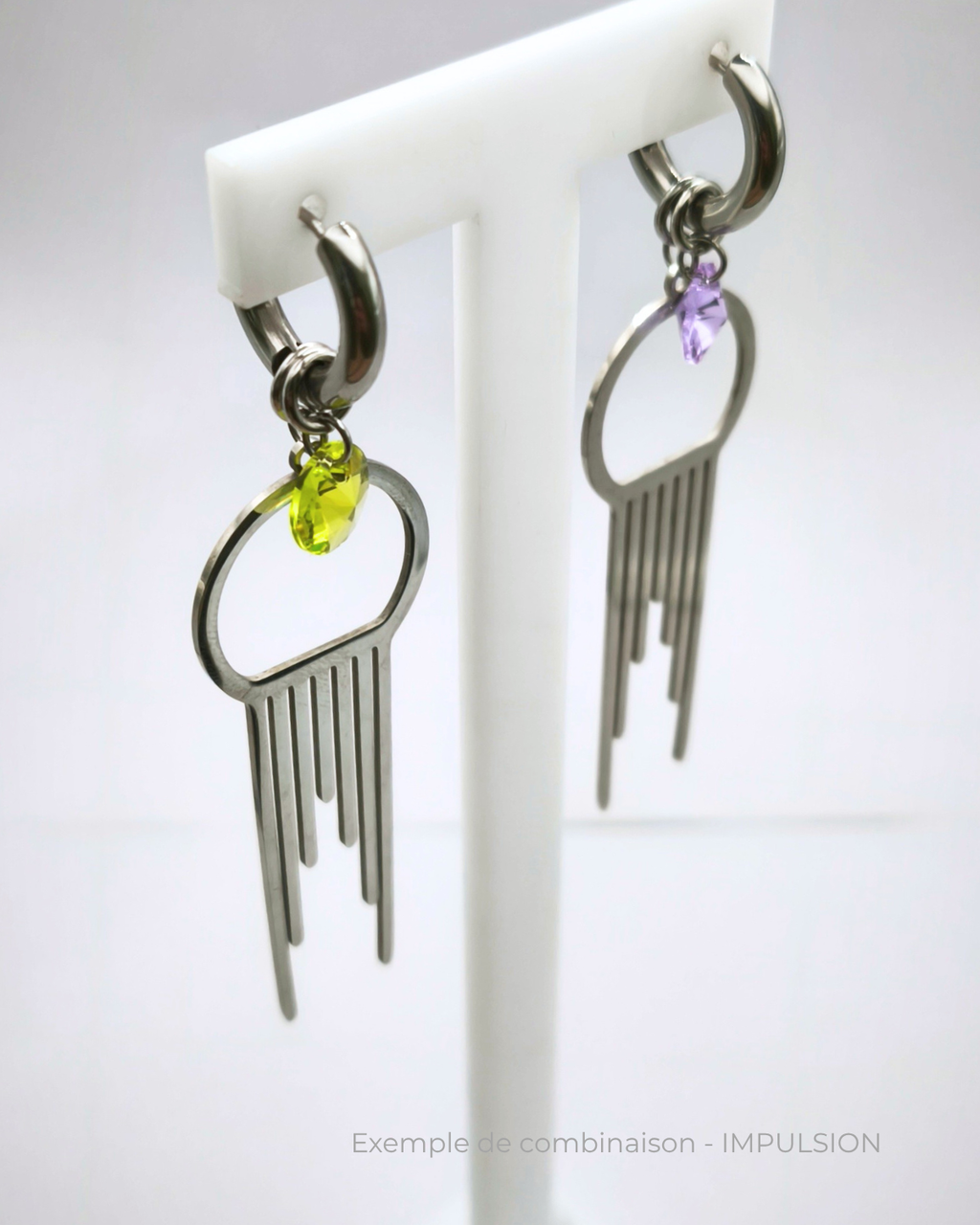 Boucles d'oreilles modulaires • Aube