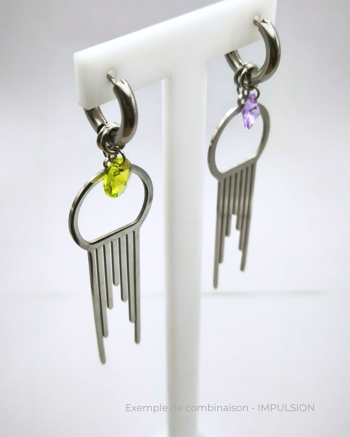 Boucles d'oreilles modulaires • Aube