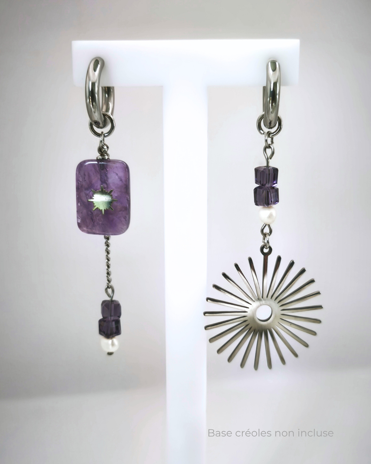 Boucles d'oreilles modulaires • Aurore