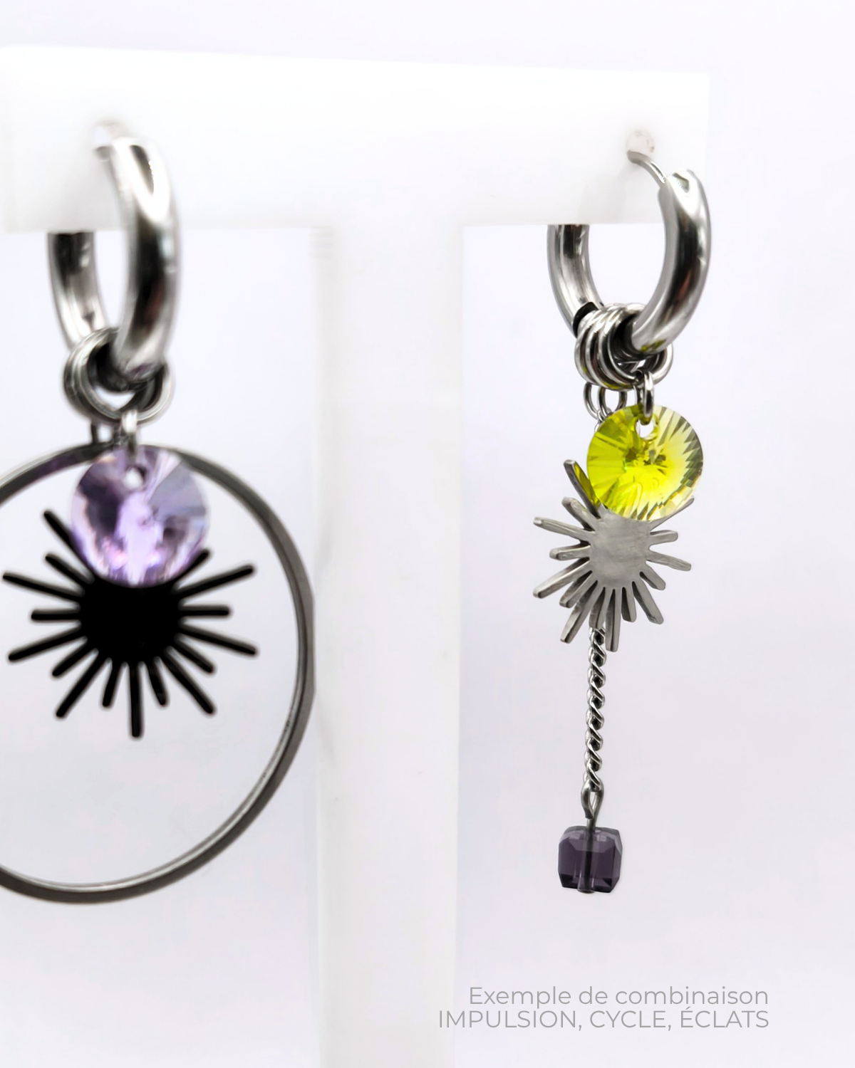 Boucles d'oreilles modulaires • Rémanence