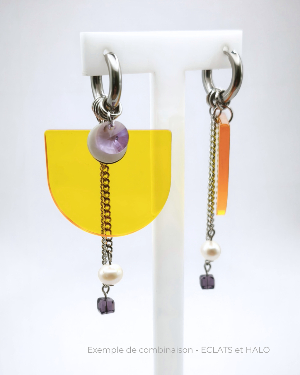 Boucles d'oreilles modulaires • Solarium